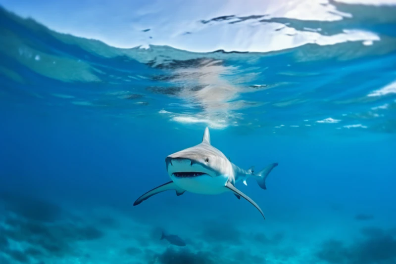 Shark encountered while snorkeling in Oman