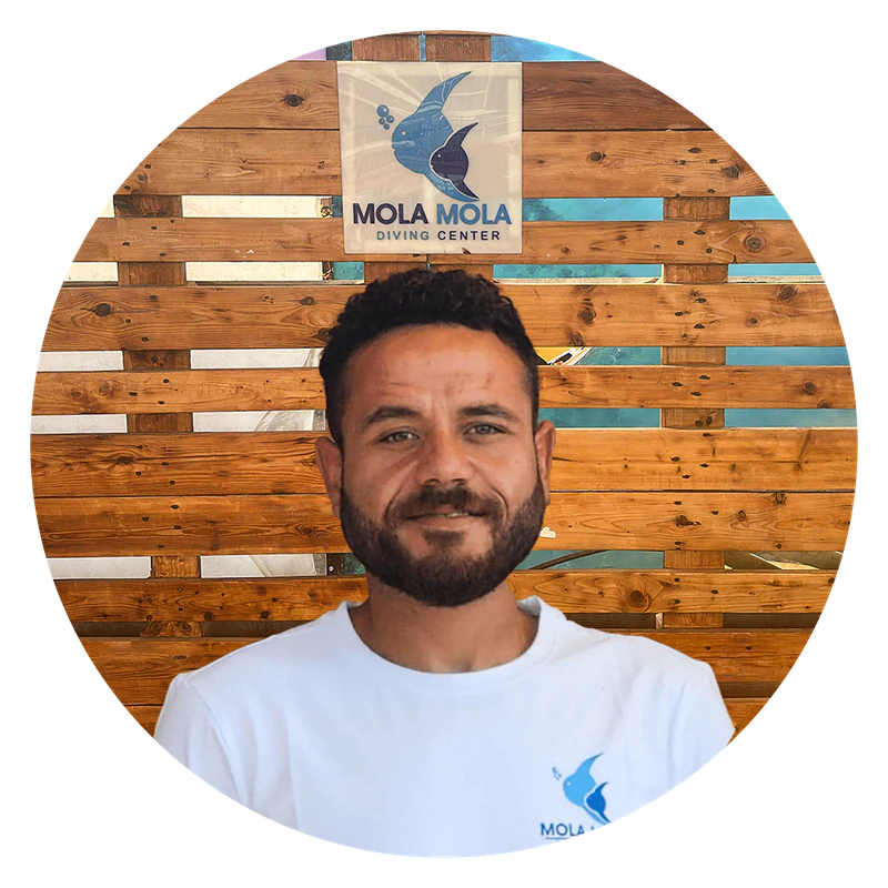 Ahmed, Dive Master at MolaMola Diving Center