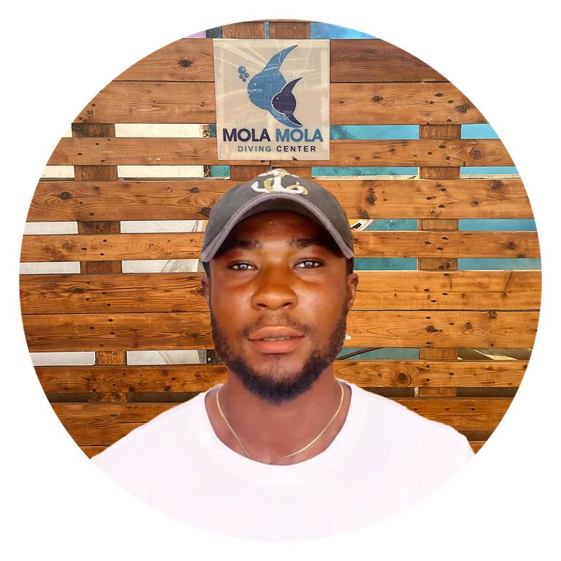 Deji, Boat Captain at MolaMola Diving Center