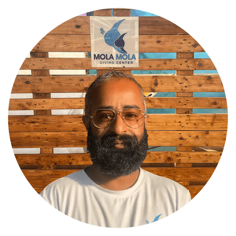 Nash, Underwater Photographer at MolaMola Diving Center